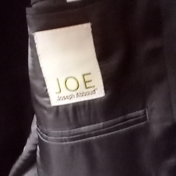 Joseph Abboud 42 long blazer jacket color black grey and brown on the inside - Picture 6 of 10